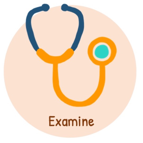 Examine for associated diseases (valvular heart disease)